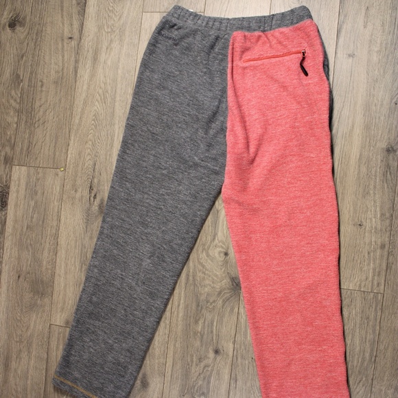 0370 Columbia Men’s Colorblock Fleece Joggers | Size M | Gray Coral Mustard - Picture 3 of 7